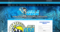 Desktop Screenshot of gbabasketball.com