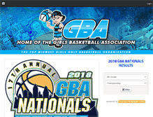 Tablet Screenshot of gbabasketball.com